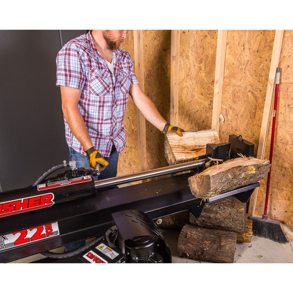 Swisher 22 Ton Electric Log Splitter Home improvement tool close up angle image