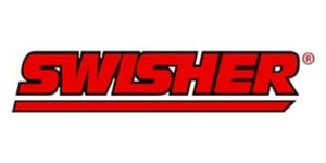 Logo for Swisher in Red with line under