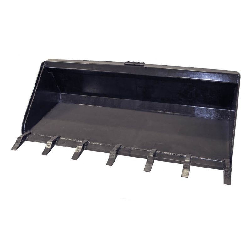Toothed Skid Steer Bucket — Prime Attachments — Yard Patriots