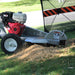 Dosko 337 stump grinder Honda GX390 engine side profile during stump removal