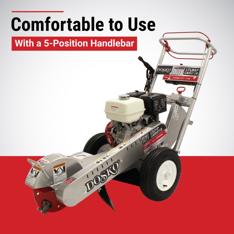 Dosko 337 Walk-Behind Stump Grinder - Honda GX390 — Yard Patriots