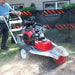 Dosko 691SP-20HE stump grinder operator view while grinding