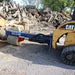 Iron & Oak SMH2419 skid steer log splitter splitting large log