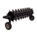 Maxim 48 inch tow-behind spike aerator rear angle view