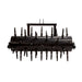 Maxim 48 in. 3-point hitch plug aerator straight front view