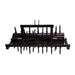 Maxim 48 in. plug aerator rear straight view with 3-point hitch frame