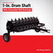 Maxim 48 in. spike aerator drum shaft and greasable bearings