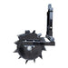 Maxim 48 in. spike aerator side profile with hitch upright