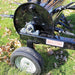 Maxim MSP36 plug aerator transport wheel and drum close-up