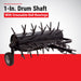 Maxim MSP36 plug aerator 1 inch drum shaft feature graphic
