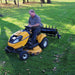 Maxim 36 in. plug aerator in-use mower view