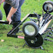 Maxim plug aerator transport position close-up