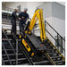 Movex TT-270 stair climbing crane operating on stairs