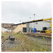 Movex TT-270 stair climbing crane long reach jobsite lifting view