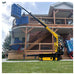 Movex TT-270 stair climbing crane exterior lifting application view