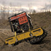 Movex XC-30 tracked carrier hauling a generator on rough terrain