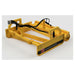 Roadrunner BH Series grader blade with rear roller attachment installed for controlled road finishing