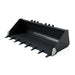 Roadrunner Severe Duty skid steer utility bucket context for bolt-on side cutter add-ons
