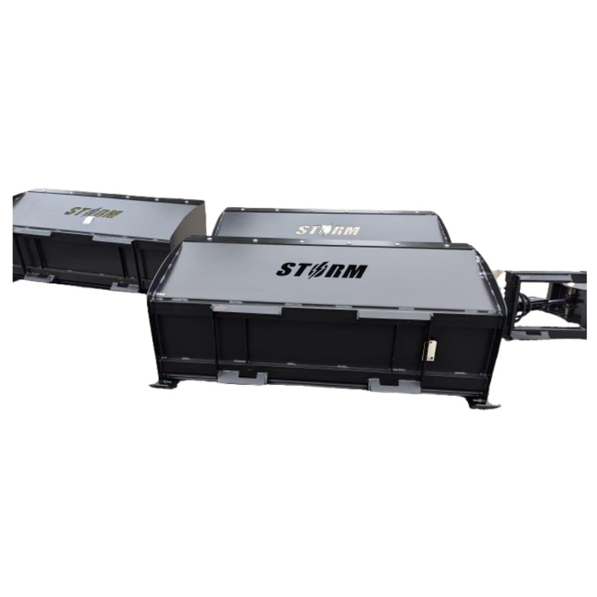 Skid Steer Snow Pusher Storm Attachments Back View 2