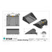 Star 1400B slip-on forklift bucket dealer drawing