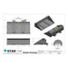 Star 1408B slip-on forklift bucket dealer drawing