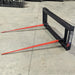 Storm Attachments Double Hay Bale Spear Attachment Left Side View